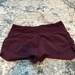Lululemon speed up shorts  2.5